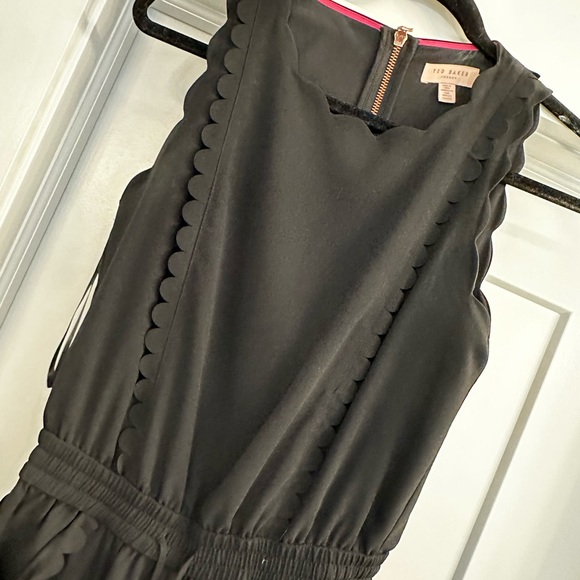 Size 1 Ted Baker London Scalloped Jump Suit- Like new! - Picture 3 of 3